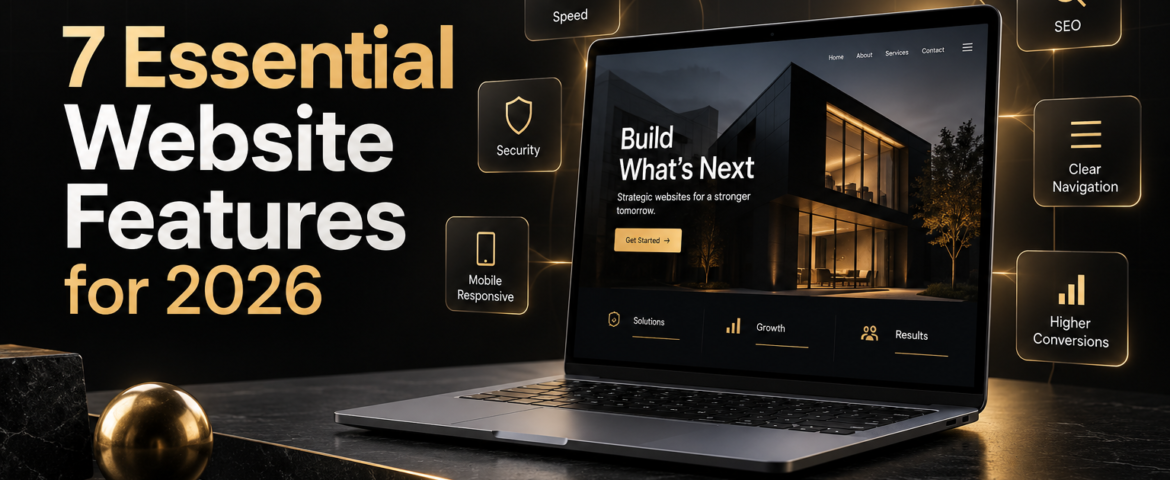 Essential features of a business website in 2026