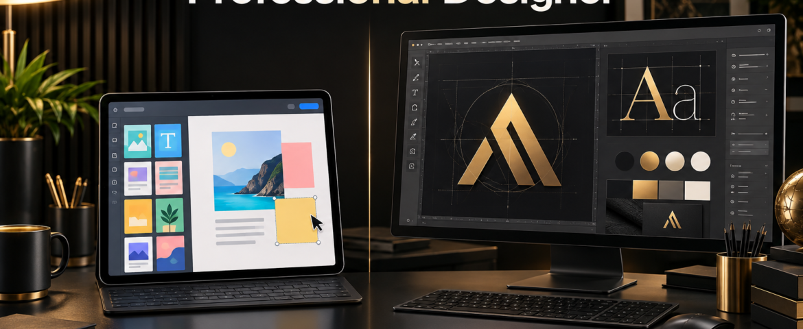 Canva versus professional graphic designer comparison