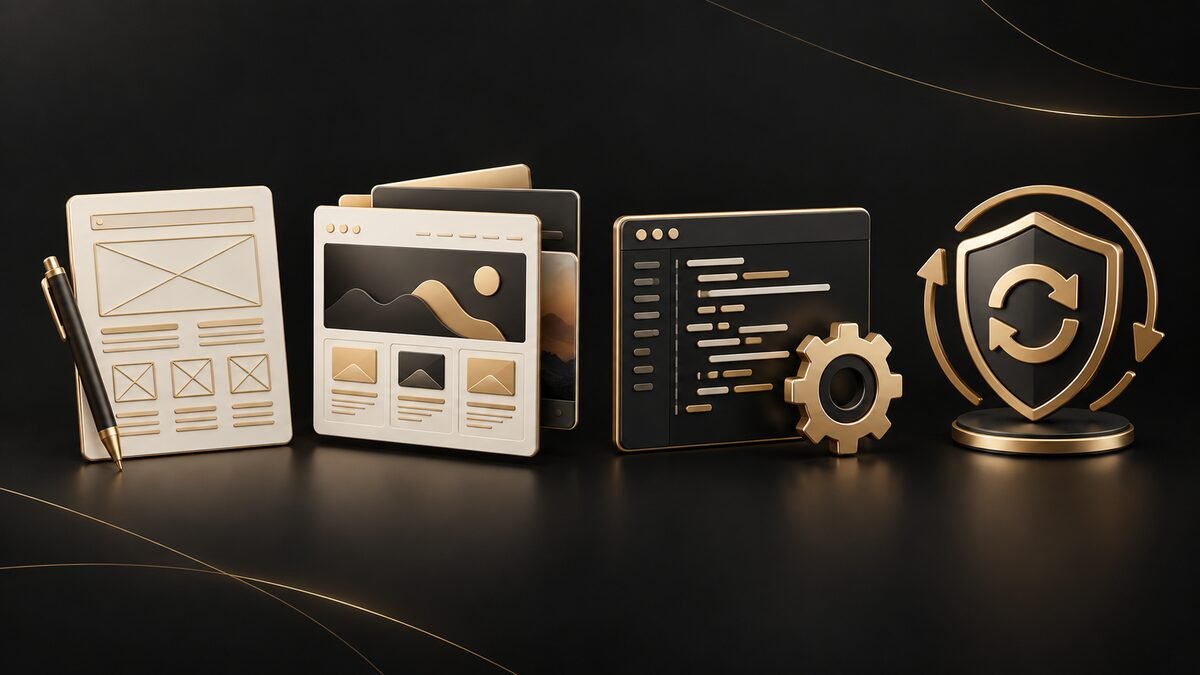 Planning, design, development and maintenance components that influence small business website cost